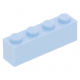 LEGO kocka 1x4, világoskék (3010)